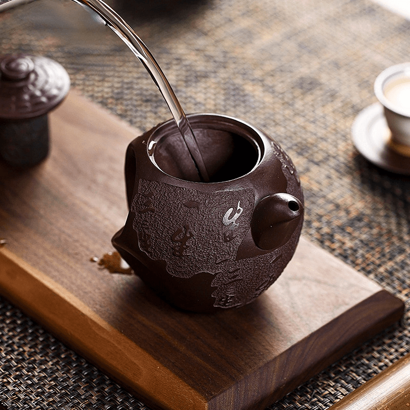 Full Handmade Yixing Zisha Teapot [Dadao Zhi Jian] (Lao Zi Ni - 360ml) - YIQIN TEA HOUSE | yiqinteahouse.com | >300ml, full handmade zisha teapot, new arrival, teapot, teaware