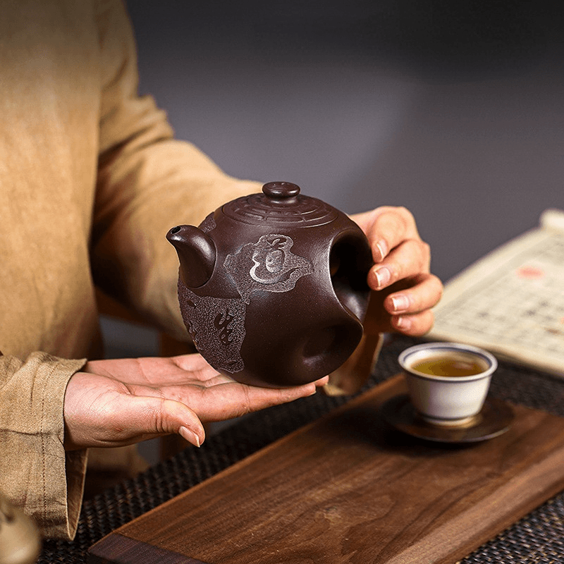 Full Handmade Yixing Zisha Teapot [Dadao Zhi Jian] (Lao Zi Ni - 360ml) - YIQIN TEA HOUSE | yiqinteahouse.com | >300ml, full handmade zisha teapot, new arrival, teapot, teaware