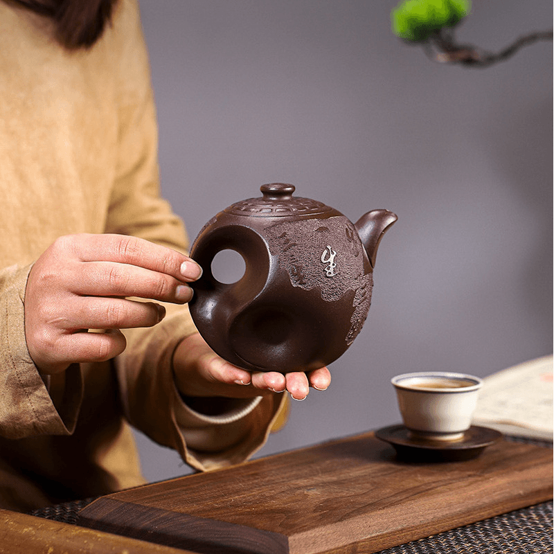 Full Handmade Yixing Zisha Teapot [Dadao Zhi Jian] (Lao Zi Ni - 360ml) - YIQIN TEA HOUSE | yiqinteahouse.com | >300ml, full handmade zisha teapot, new arrival, teapot, teaware