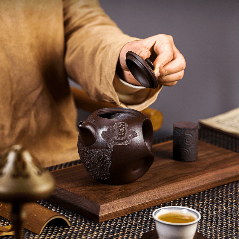 Full Handmade Yixing Zisha Teapot [Dadao Zhi Jian] (Lao Zi Ni - 360ml) - YIQIN TEA HOUSE | yiqinteahouse.com | >300ml, full handmade zisha teapot, new arrival, teapot, teaware