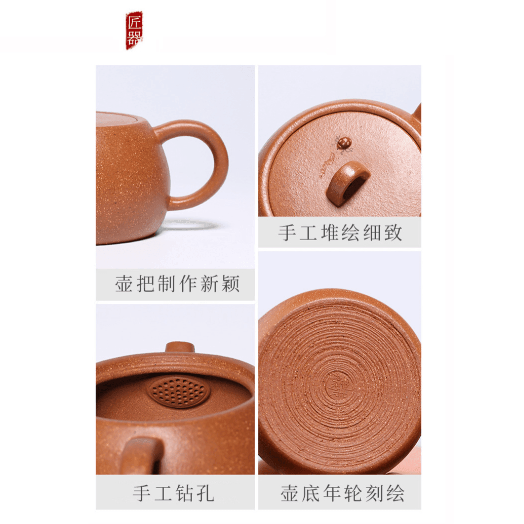 Full Handmade Yixing Zisha Teapot [De Qu] (Jiang Po Ni - 160ml) - YIQIN TEA HOUSE | yiqinteahouse.com | <200ml, autopostr_instagram_69921, full handmade zisha teapot, teapot, teaware