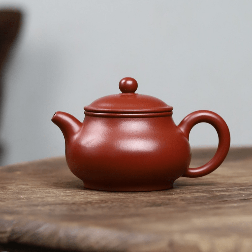 Full Handmade Yixing Purple Clay Teapot [Gao Pan Pot] | 全手工宜兴紫砂壶 原矿优质大红袍 [高潘壶] - YIQIN TEA HOUSE 一沁茶舍  |  yiqinteahouse.com