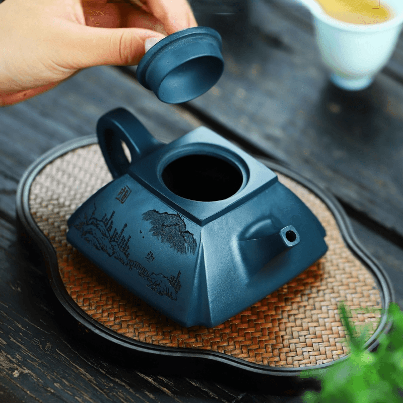 Full Handmade Yixing Zisha Teapot [Hai Na Bai Chuan] (Tian Qing Ni - 260ml) - YIQIN TEA HOUSE | yiqinteahouse.com | 200-300ml, full handmade zisha teapot, new arrival, teapot, teaware