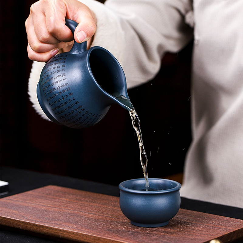 Full Handmade Yixing Zisha Teapot [Hai Na Bai Chuan] (Tian Qing Ni - 260ml) - YIQIN TEA HOUSE | yiqinteahouse.com | 200-300ml, full handmade zisha teapot, new arrival, teapot, teaware