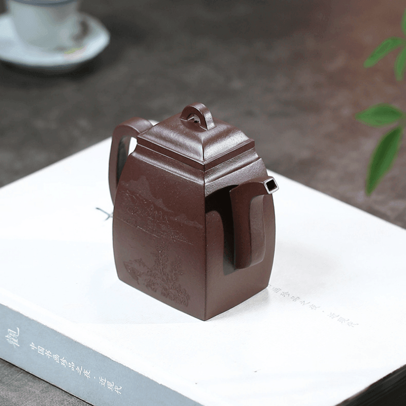 Full Handmade Yixing Zisha Teapot [Han Fang] (Lao Zi Ni - 270ml) - YIQIN TEA HOUSE | yiqinteahouse.com | 200-300ml, autopostr_instagram_69921, full handmade zisha teapot, teapot, teaware