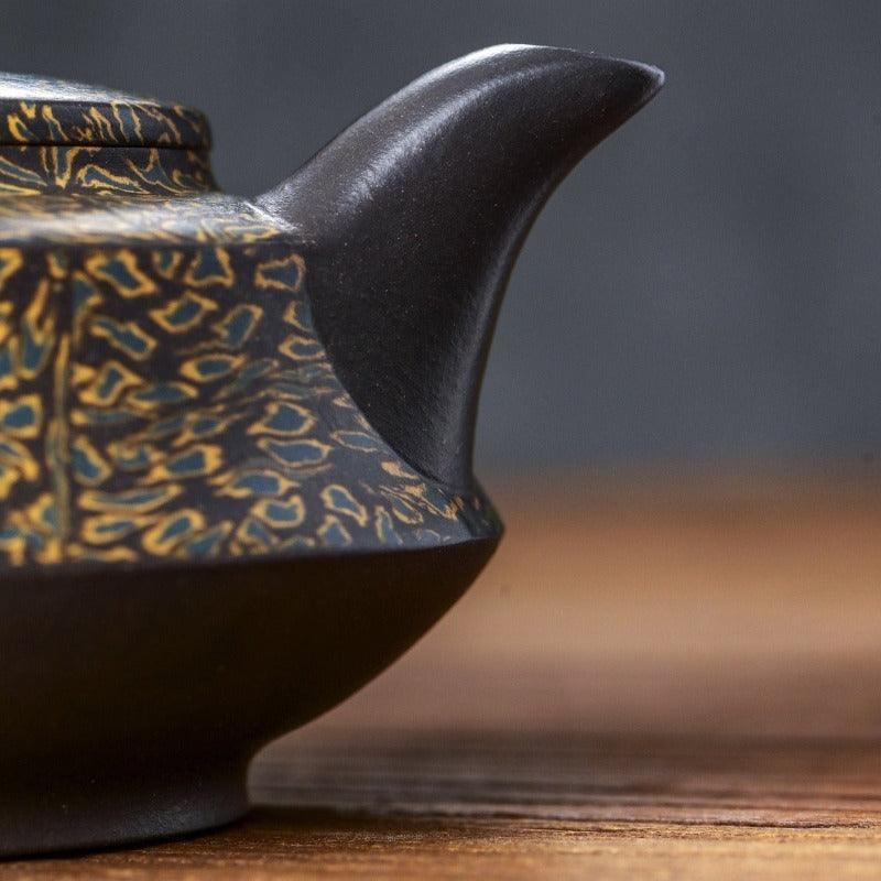 Full Handmade Yixing Zisha Teapot [Jin Qian Bao] (Hei Jiao Ni - 340ml) - YIQIN TEA HOUSE | yiqinteahouse.com | >300ml, autopostr_instagram_69921, full handmade zisha teapot, new arrival, teapot, teaware