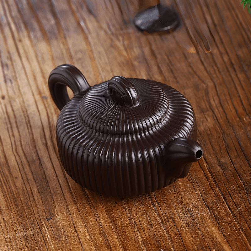 Full Handmade Yixing Zisha Teapot [Jin Wen Biyu] (Meigui Zi Ni - 300ml) - YIQIN TEA HOUSE | yiqinteahouse.com | 200-300ml, full handmade zisha teapot, new arrival, teapot, teaware