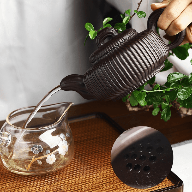 Full Handmade Yixing Zisha Teapot [Jin Wen Biyu] (Meigui Zi Ni - 300ml) - YIQIN TEA HOUSE | yiqinteahouse.com | 200-300ml, full handmade zisha teapot, new arrival, teapot, teaware