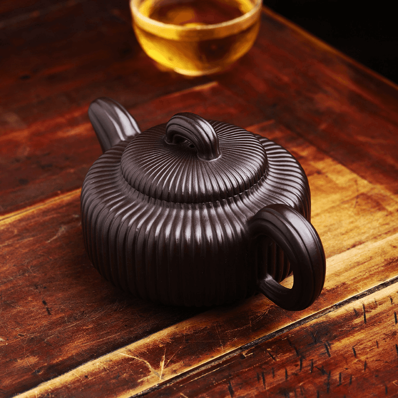 Full Handmade Yixing Zisha Teapot [Jin Wen Biyu] (Meigui Zi Ni - 300ml) - YIQIN TEA HOUSE | yiqinteahouse.com | 200-300ml, full handmade zisha teapot, new arrival, teapot, teaware