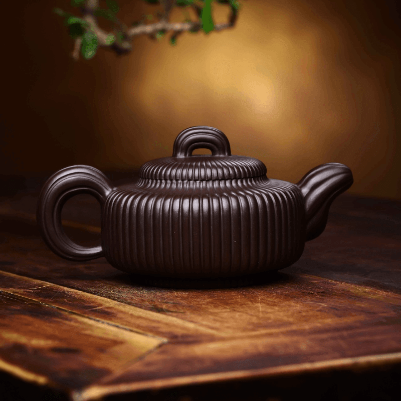 Full Handmade Yixing Zisha Teapot [Jin Wen Biyu] (Meigui Zi Ni - 300ml) - YIQIN TEA HOUSE | yiqinteahouse.com | 200-300ml, full handmade zisha teapot, new arrival, teapot, teaware