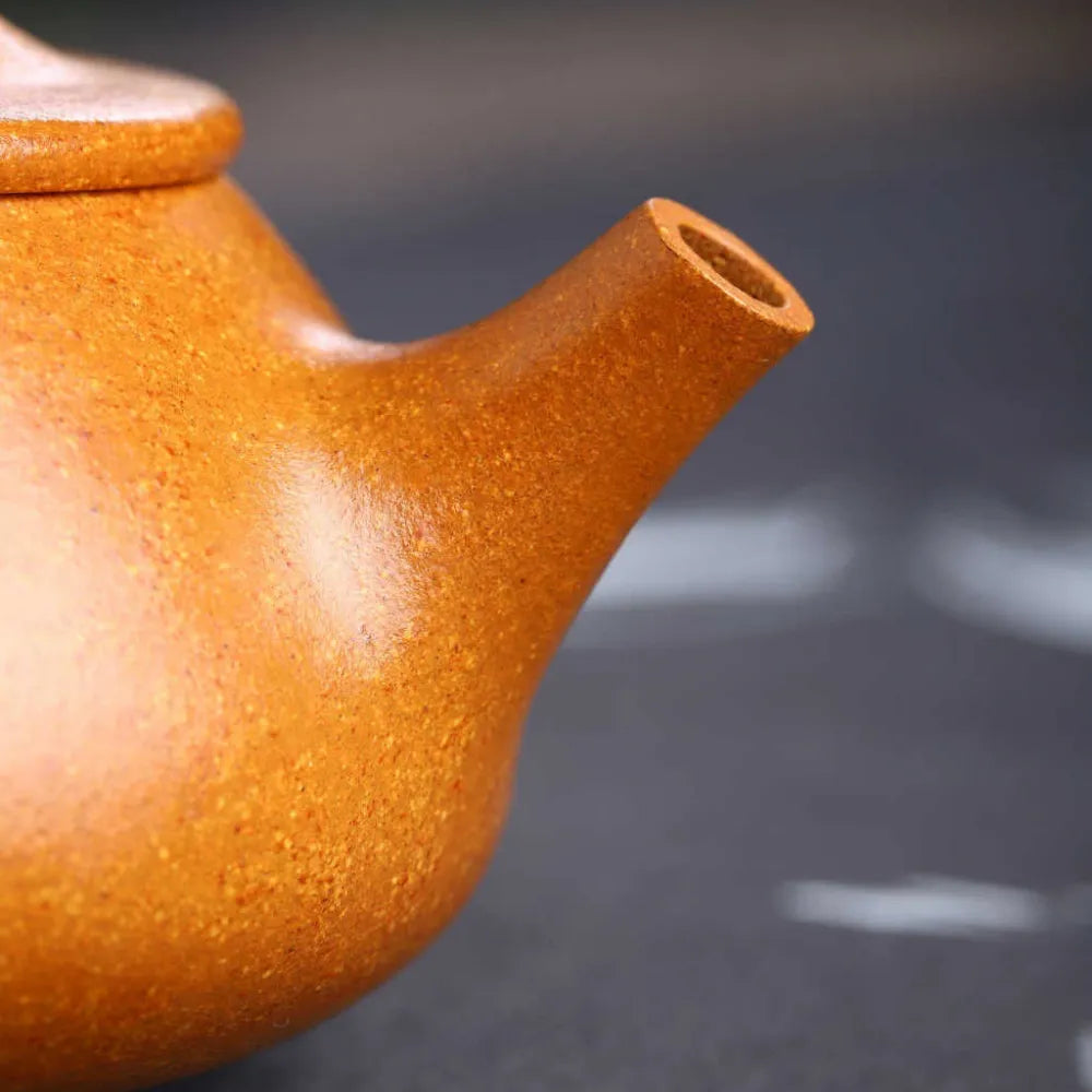 Full Handmade Yixing Zisha Teapot [Jingzhou Shi Piao Pot] (Wucai Lao Duan Ni - 300ml) - YIQIN TEA HOUSE | yiqinteahouse.com | 200-300ml, full handmade zisha teapot, new arrival, plain smooth, teapot, teaware