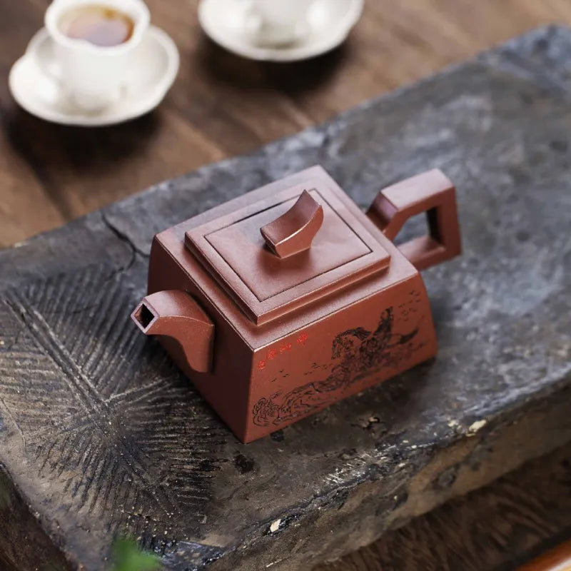 Full Handmade Yixing Zisha Teapot [Jun Lin Tian Xia] (Lao Zi Ni - 280ml) - YIQIN TEA HOUSE | yiqinteahouse.com | 200-300ml, full handmade zisha teapot, new arrival, teapot, teaware