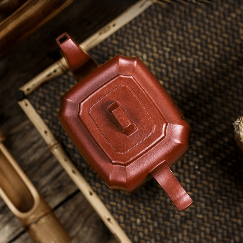 Full Handmade Yixing Zisha Teapot [Kong Rong Rang Li 孔融让梨] (Di Cao Qing - 550ml) - YIQIN TEA HOUSE | yiqinteahouse.com | >300ml, full handmade zisha teapot, new arrival, teapot, teaware