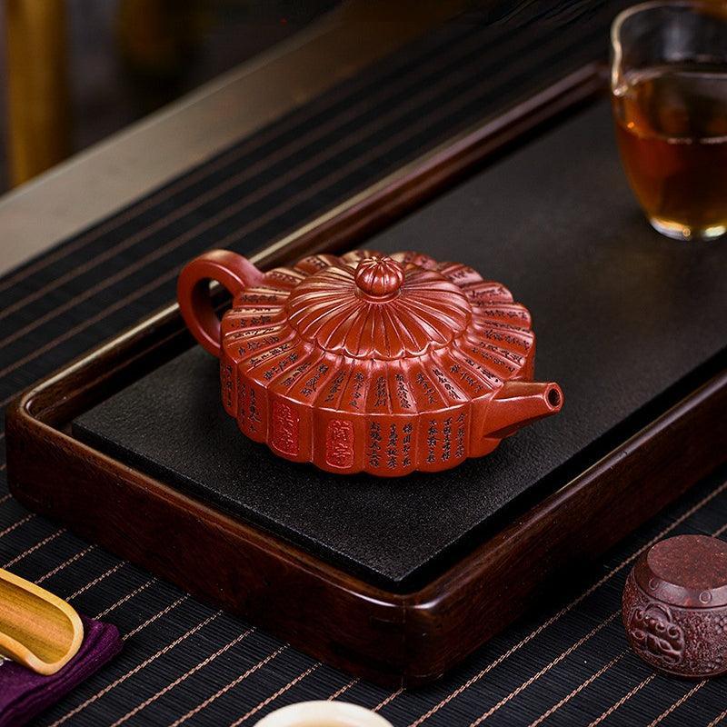 Full Handmade Yixing Zisha Teapot [Lanting Zhoupan] (Long Xue Sha - 320ml) - YIQIN TEA HOUSE | yiqinteahouse.com | >300ml, full handmade zisha teapot, new arrival, teapot, teaware