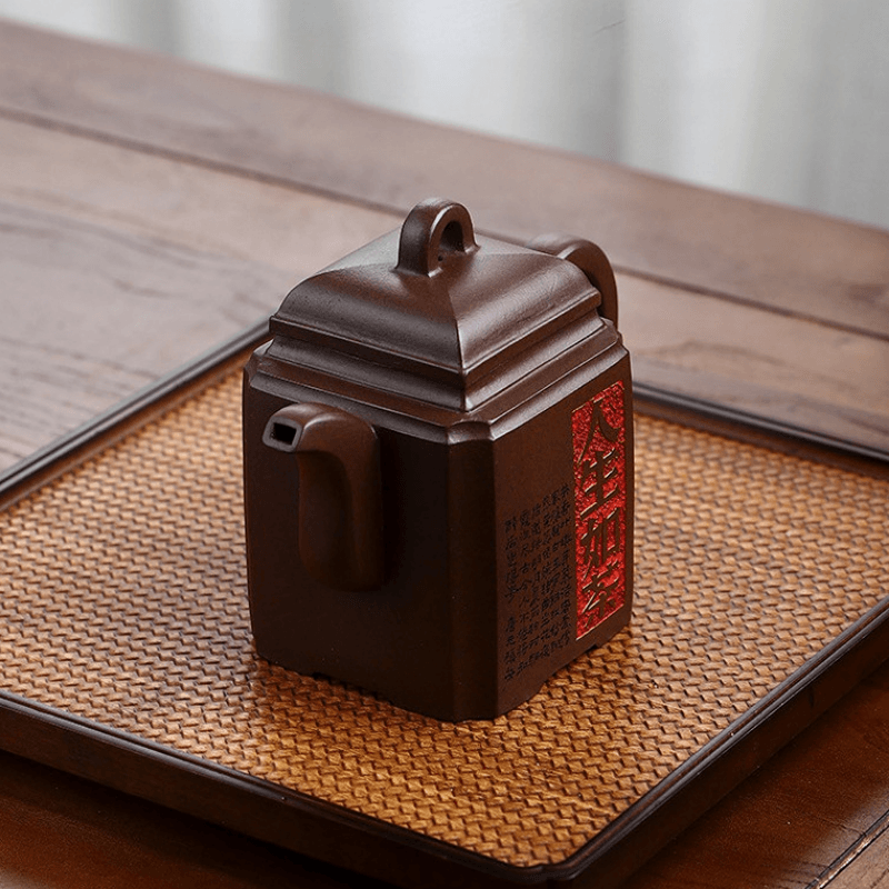 Full Handmade Yixing Zisha Teapot [Life Like Tea] (Hei Xing Sha - 320ml) - YIQIN TEA HOUSE | yiqinteahouse.com | >300ml, full handmade zisha teapot, new arrival, teapot, teaware