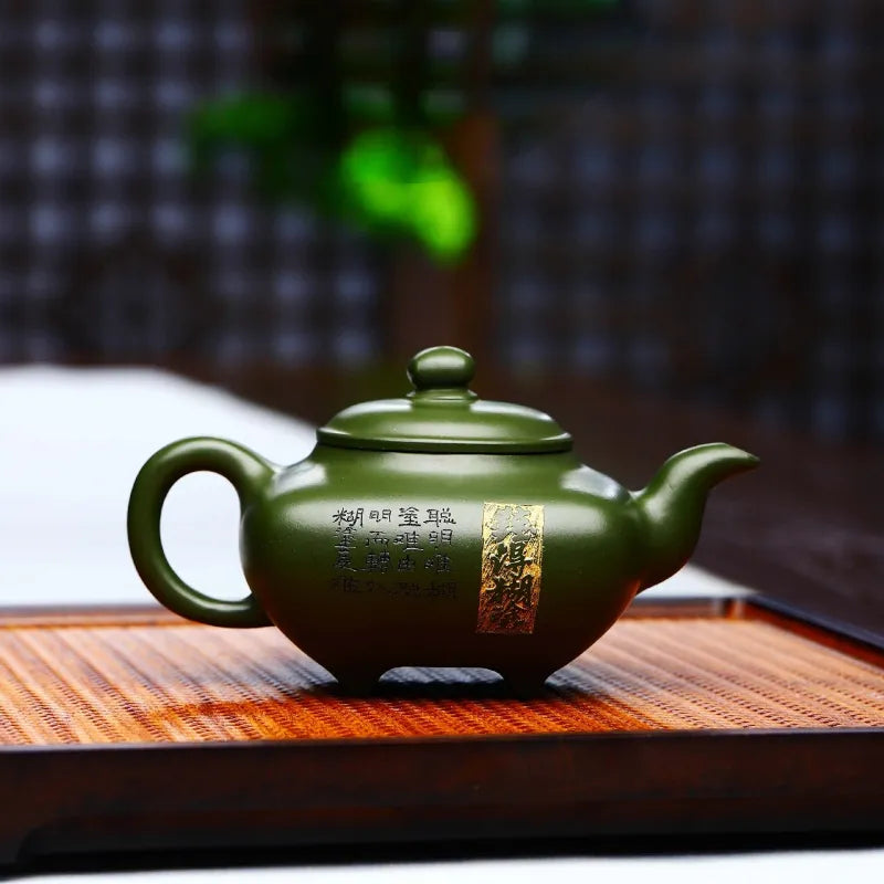 Full Handmade Yixing Zisha Teapot [Nande Hutu] (Douqing Sha - 200ml) - YIQIN TEA HOUSE | yiqinteahouse.com | 200-300ml, full handmade zisha teapot, new arrival, teapot, teaware