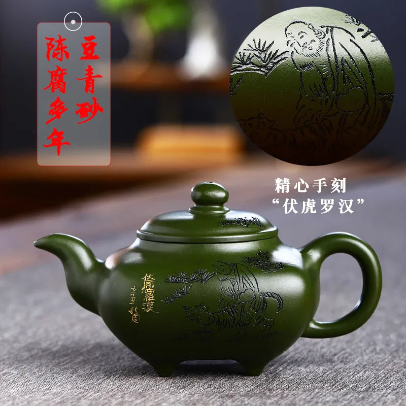 Full Handmade Yixing Zisha Teapot [Nande Hutu] (Douqing Sha - 200ml) - YIQIN TEA HOUSE | yiqinteahouse.com | 200-300ml, full handmade zisha teapot, new arrival, teapot, teaware