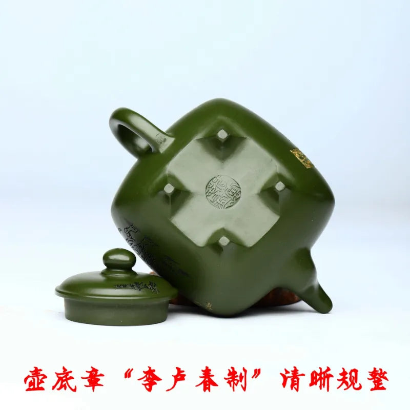 Full Handmade Yixing Zisha Teapot [Nande Hutu] (Douqing Sha - 200ml) - YIQIN TEA HOUSE | yiqinteahouse.com | 200-300ml, full handmade zisha teapot, new arrival, teapot, teaware