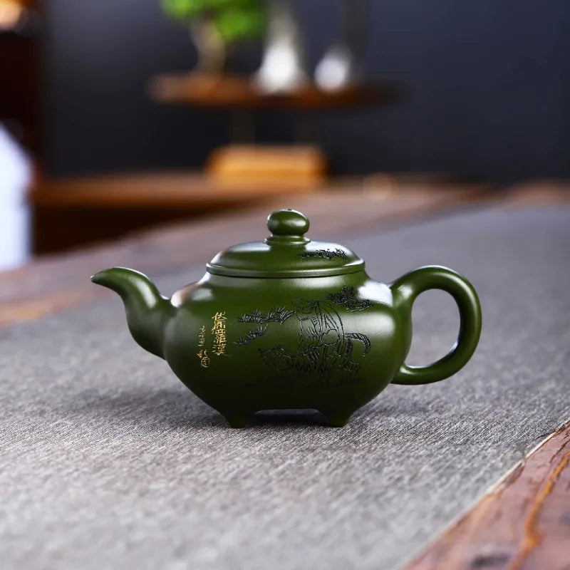 Full Handmade Yixing Zisha Teapot [Nande Hutu] (Douqing Sha - 200ml) - YIQIN TEA HOUSE | yiqinteahouse.com | 200-300ml, full handmade zisha teapot, new arrival, teapot, teaware