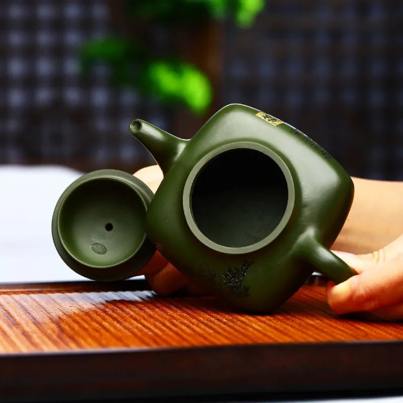 Full Handmade Yixing Zisha Teapot [Nande Hutu] (Douqing Sha - 200ml) - YIQIN TEA HOUSE | yiqinteahouse.com | 200-300ml, full handmade zisha teapot, new arrival, teapot, teaware