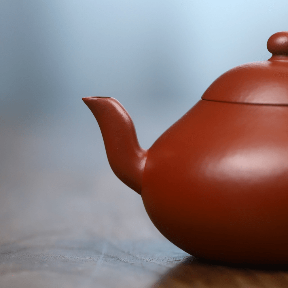 Full Handmade Yixing Zisha Teapot [Pear Pot] (Zhu Ni - 150ml) - YIQIN TEA HOUSE | yiqinteahouse.com | <200ml, full handmade zisha teapot, new arrival, plain smooth, teapot, teaware