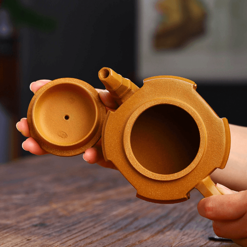 Full Handmade Yixing Zisha Teapot [Qianqian Junzi] (Lao Duan Ni - 210ml) - YIQIN TEA HOUSE | yiqinteahouse.com | 200-300ml, full handmade zisha teapot, new arrival, teapot, teaware