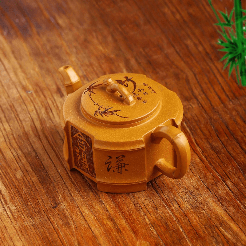 Full Handmade Yixing Zisha Teapot [Qianqian Junzi] (Lao Duan Ni - 210ml) - YIQIN TEA HOUSE | yiqinteahouse.com | 200-300ml, full handmade zisha teapot, new arrival, teapot, teaware