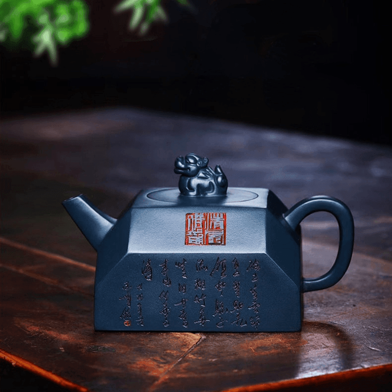 Full Handmade Yixing Zisha Teapot [Qingfeng Zhu Ying] (Tian Qing Ni - 240ml) - YIQIN TEA HOUSE | yiqinteahouse.com | 200-300ml, autopostr_instagram_69921, full handmade zisha teapot, new arrival, teapot, teaware