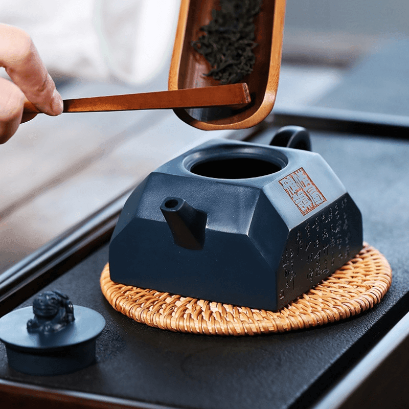 Full Handmade Yixing Zisha Teapot [Qingfeng Zhu Ying] (Tian Qing Ni - 240ml) - YIQIN TEA HOUSE | yiqinteahouse.com | 200-300ml, autopostr_instagram_69921, full handmade zisha teapot, new arrival, teapot, teaware