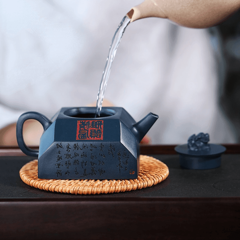 Full Handmade Yixing Zisha Teapot [Qingfeng Zhu Ying] (Tian Qing Ni - 240ml) - YIQIN TEA HOUSE | yiqinteahouse.com | 200-300ml, autopostr_instagram_69921, full handmade zisha teapot, new arrival, teapot, teaware