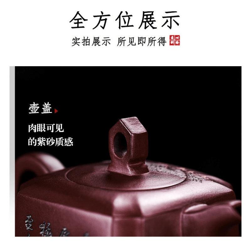 Full Handmade Yixing Zisha Teapot [Ruihu Linmen] (Long Xue Sha - 300ml) - YIQIN TEA HOUSE | yiqinteahouse.com | 200-300ml, full handmade zisha teapot, new arrival, teapot, teaware