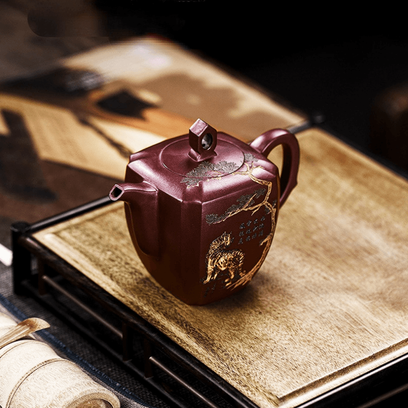 Full Handmade Yixing Zisha Teapot [Ruihu Linmen] (Long Xue Sha - 300ml) - YIQIN TEA HOUSE | yiqinteahouse.com | 200-300ml, full handmade zisha teapot, new arrival, teapot, teaware