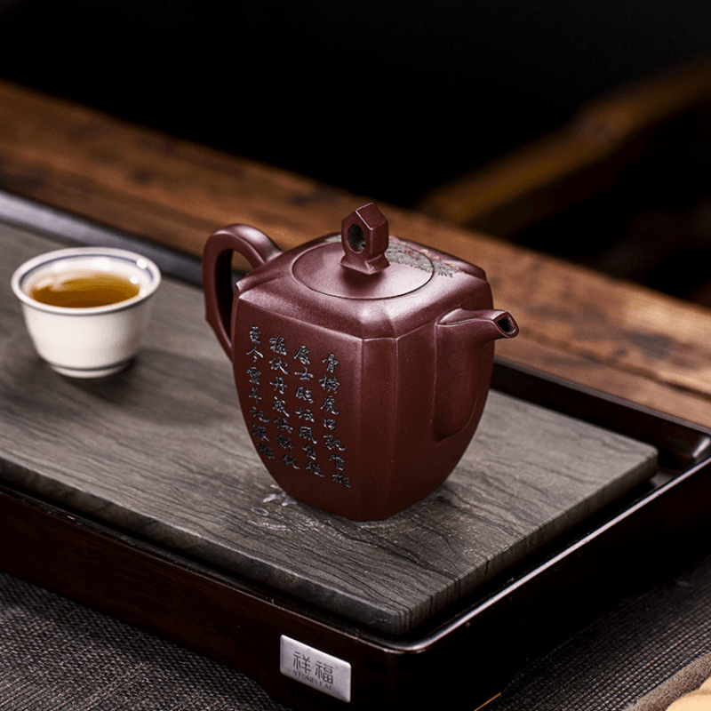 Full Handmade Yixing Zisha Teapot [Ruihu Linmen] (Long Xue Sha - 300ml) - YIQIN TEA HOUSE | yiqinteahouse.com | 200-300ml, full handmade zisha teapot, new arrival, teapot, teaware