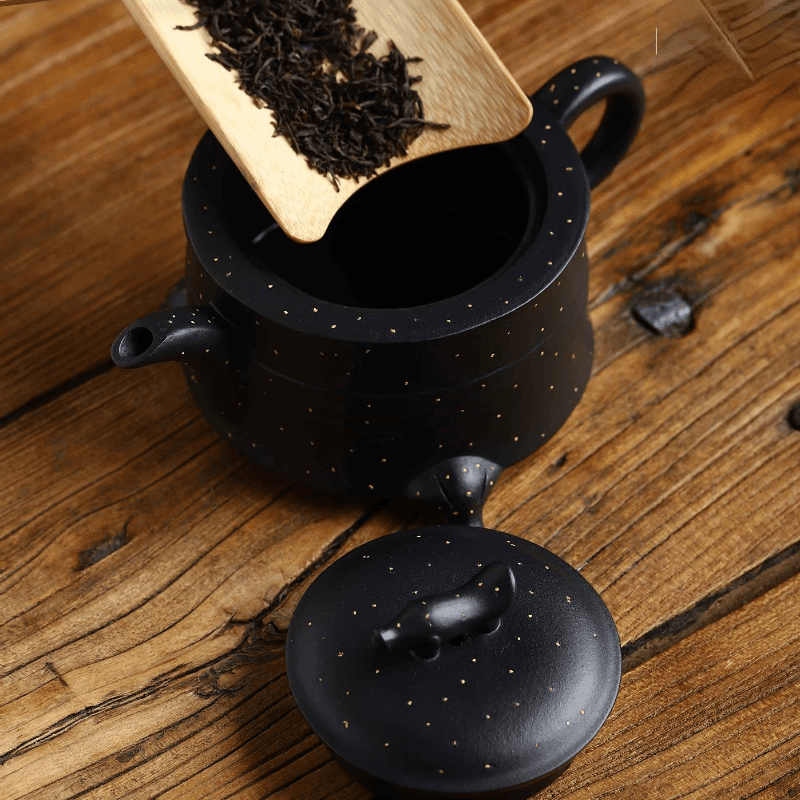 Full Handmade Yixing Zisha Teapot [San Zu Lu Ding] (Shi Huang - 220ml) - YIQIN TEA HOUSE | yiqinteahouse.com | 200-300ml, full handmade zisha teapot, new arrival, teapot, teaware