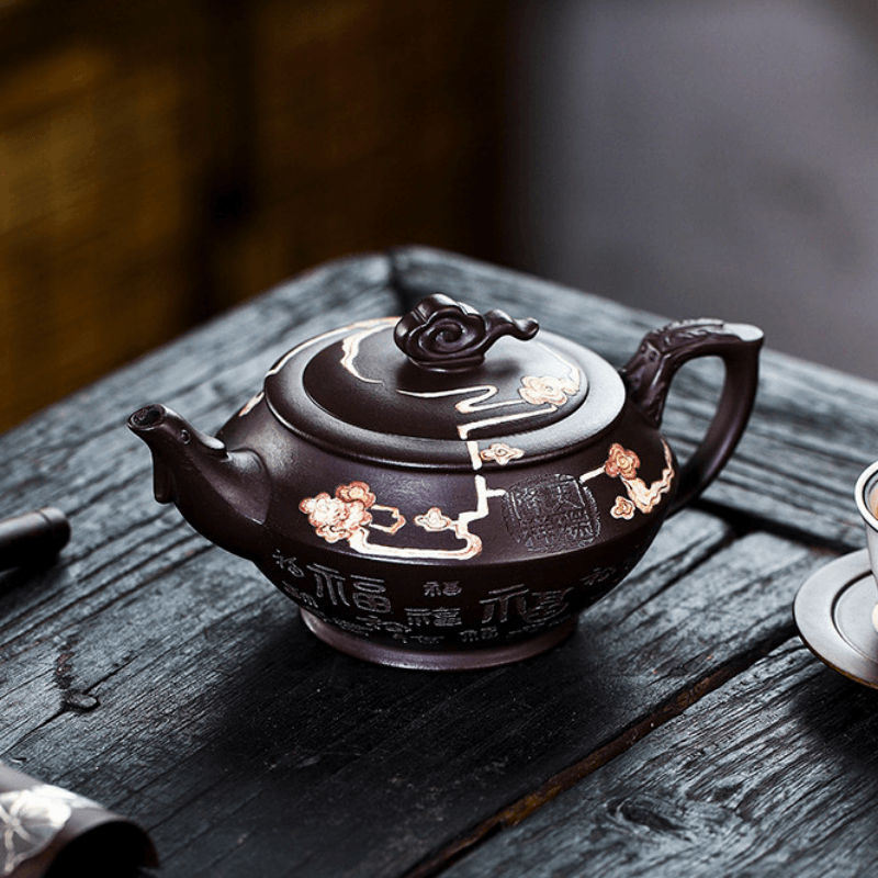 Full Handmade Yixing Zisha Teapot [Tian Jiang Xiang Rui] (Zi Jia Ni - 290ml) - YIQIN TEA HOUSE | yiqinteahouse.com | 200-300ml, full handmade zisha teapot, new arrival, teapot, teaware