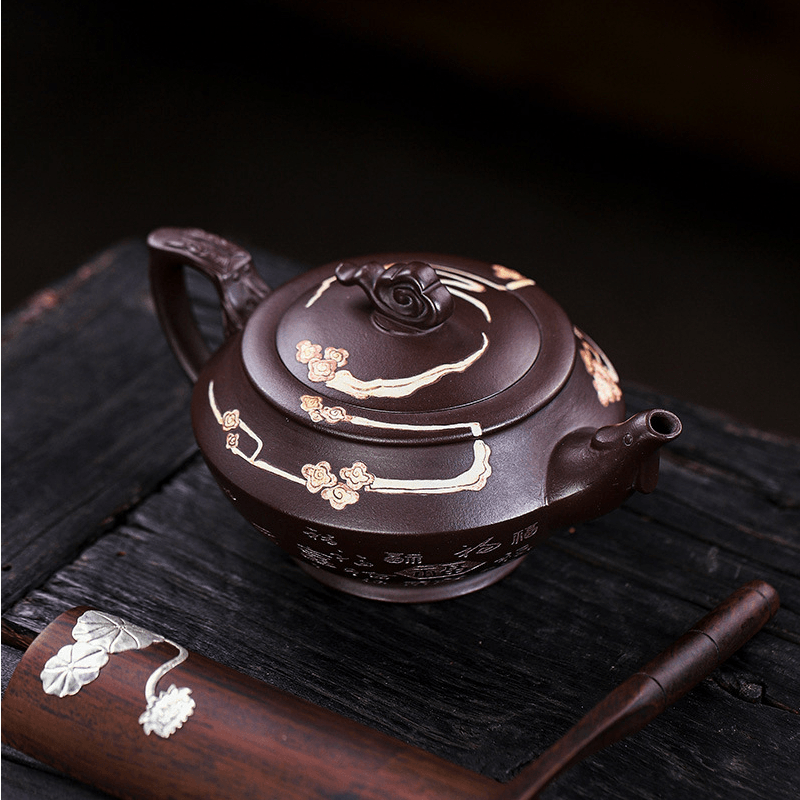 Full Handmade Yixing Zisha Teapot [Tian Jiang Xiang Rui] (Zi Jia Ni - 290ml) - YIQIN TEA HOUSE | yiqinteahouse.com | 200-300ml, full handmade zisha teapot, new arrival, teapot, teaware