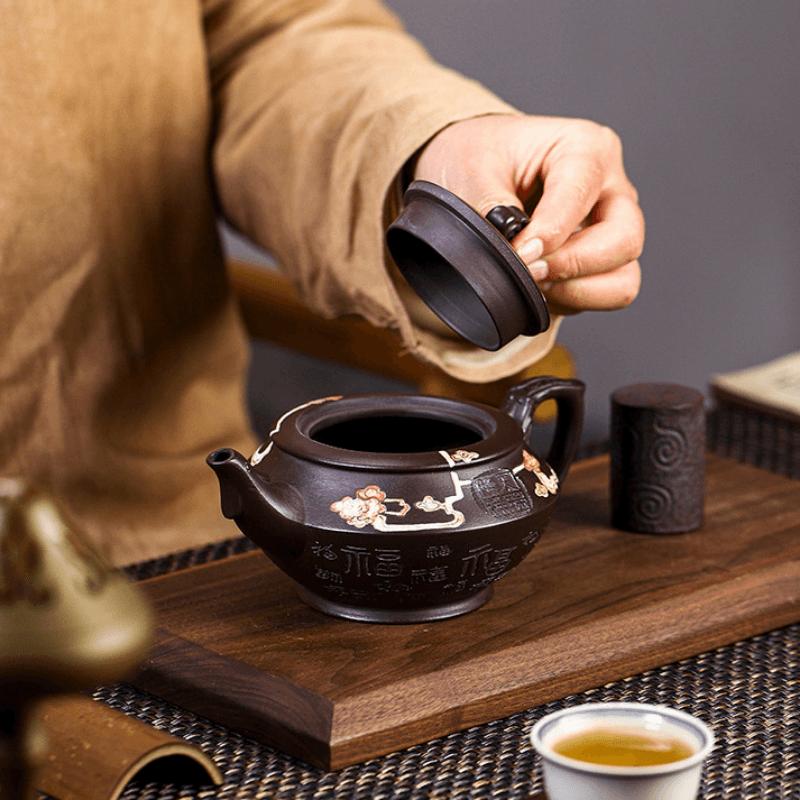 Full Handmade Yixing Zisha Teapot [Tian Jiang Xiang Rui] (Zi Jia Ni - 290ml) - YIQIN TEA HOUSE | yiqinteahouse.com | 200-300ml, full handmade zisha teapot, new arrival, teapot, teaware