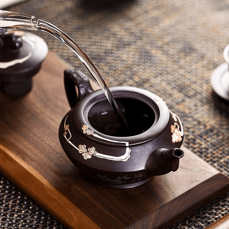 Full Handmade Yixing Zisha Teapot [Tian Jiang Xiang Rui] (Zi Jia Ni - 290ml) - YIQIN TEA HOUSE | yiqinteahouse.com | 200-300ml, full handmade zisha teapot, new arrival, teapot, teaware