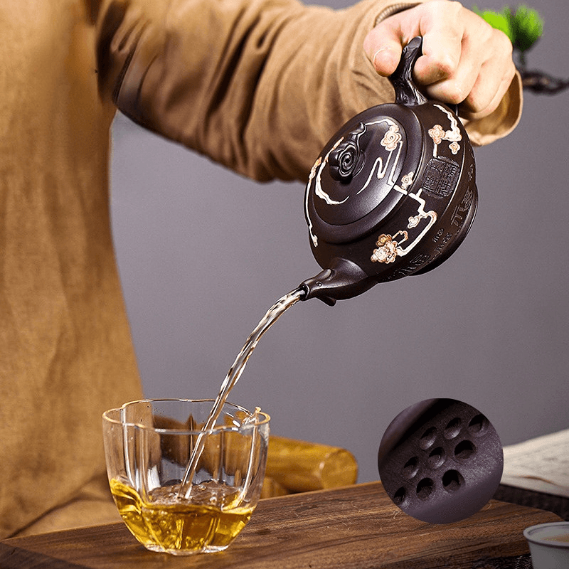 Full Handmade Yixing Zisha Teapot [Tian Jiang Xiang Rui] (Zi Jia Ni - 290ml) - YIQIN TEA HOUSE | yiqinteahouse.com | 200-300ml, full handmade zisha teapot, new arrival, teapot, teaware