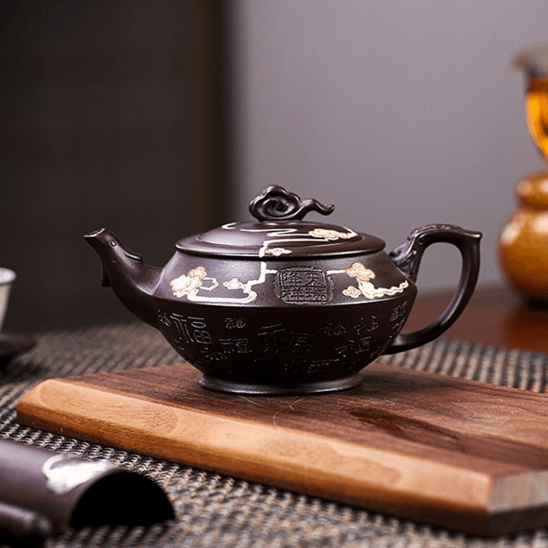 Full Handmade Yixing Zisha Teapot [Tian Jiang Xiang Rui] (Zi Jia Ni - 290ml) - YIQIN TEA HOUSE | yiqinteahouse.com | 200-300ml, full handmade zisha teapot, new arrival, teapot, teaware