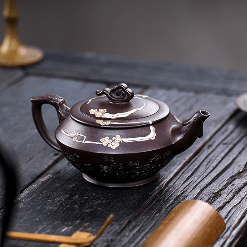 Full Handmade Yixing Zisha Teapot [Tian Jiang Xiang Rui] (Zi Jia Ni - 290ml) - YIQIN TEA HOUSE | yiqinteahouse.com | 200-300ml, full handmade zisha teapot, new arrival, teapot, teaware