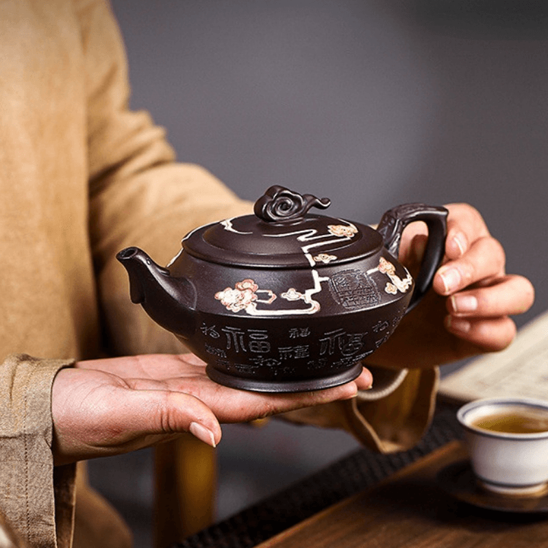 Full Handmade Yixing Zisha Teapot [Tian Jiang Xiang Rui] (Zi Jia Ni - 290ml) - YIQIN TEA HOUSE | yiqinteahouse.com | 200-300ml, full handmade zisha teapot, new arrival, teapot, teaware