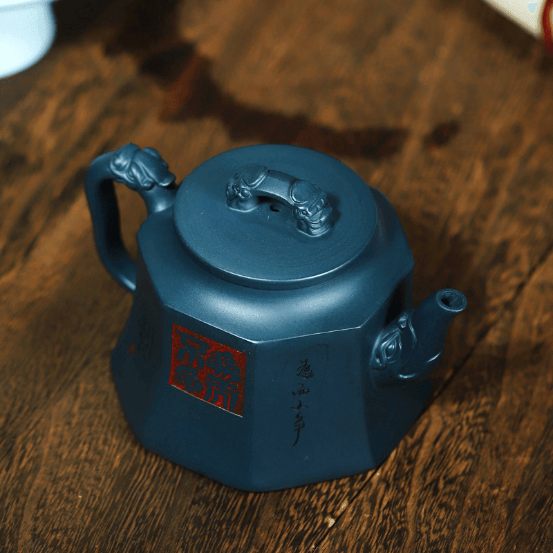 Full Handmade Yixing Zisha Teapot [Wei Er Bu Zheng] (Tian Qing Ni - 260ml) - YIQIN TEA HOUSE | yiqinteahouse.com | 200-300ml, full handmade zisha teapot, new arrival, teapot, teaware