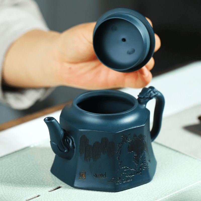 Full Handmade Yixing Zisha Teapot [Wei Er Bu Zheng] (Tian Qing Ni - 260ml) - YIQIN TEA HOUSE | yiqinteahouse.com | 200-300ml, full handmade zisha teapot, new arrival, teapot, teaware