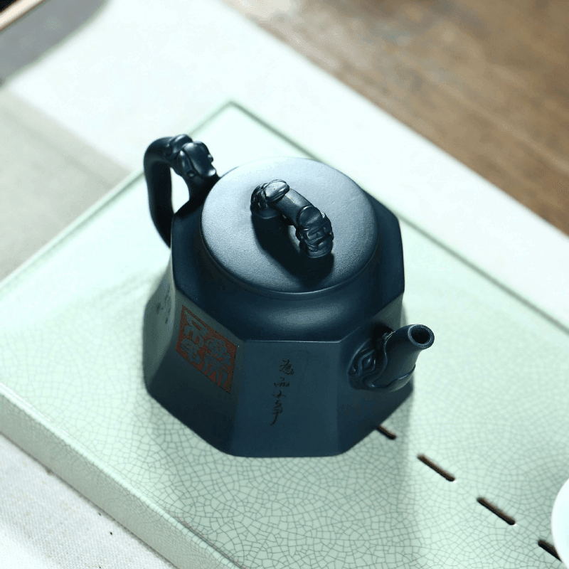 Full Handmade Yixing Zisha Teapot [Wei Er Bu Zheng] (Tian Qing Ni - 260ml) - YIQIN TEA HOUSE | yiqinteahouse.com | 200-300ml, full handmade zisha teapot, new arrival, teapot, teaware