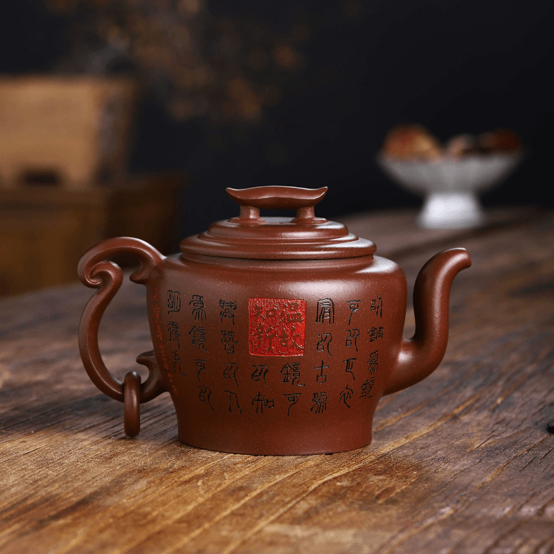 Full Handmade Yixing Zisha Teapot [Wengu Zhixin] (Di Cao Qing - 460ml) - YIQIN TEA HOUSE | yiqinteahouse.com | >300ml, full handmade zisha teapot, new arrival, teapot, teaware