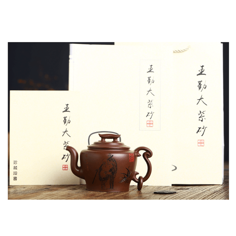 Full Handmade Yixing Zisha Teapot [Wengu Zhixin] (Di Cao Qing - 460ml) - YIQIN TEA HOUSE | yiqinteahouse.com | >300ml, full handmade zisha teapot, new arrival, teapot, teaware