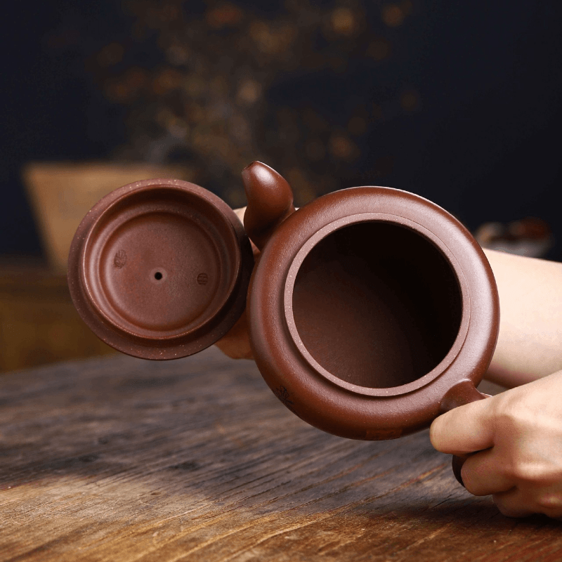 Full Handmade Yixing Zisha Teapot [Wengu Zhixin] (Di Cao Qing - 460ml) - YIQIN TEA HOUSE | yiqinteahouse.com | >300ml, full handmade zisha teapot, new arrival, teapot, teaware