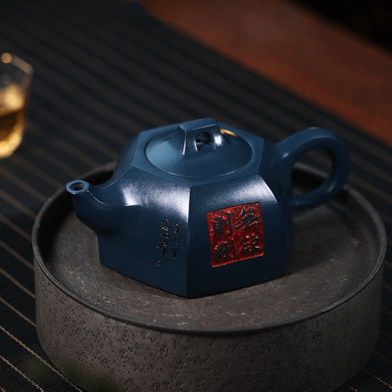 Full Handmade Yixing Zisha Teapot [Wuyu Zegang] (Tian Qing Ni - 320ml) - YIQIN TEA HOUSE | yiqinteahouse.com | >300ml, full handmade zisha teapot, new arrival, teapot, teaware