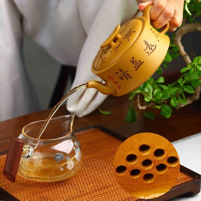 Full Handmade Yixing Zisha Teapot [Xiangyuan Yiqing] (Huangjin Duan - 300ml) - YIQIN TEA HOUSE | yiqinteahouse.com | 200-300ml, full handmade zisha teapot, new arrival, teapot, teaware